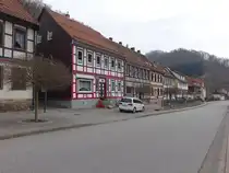 Zorge, Fachwerkh�user in der Stra�e Am Kurpark (22.03.2024)