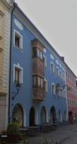 Das Blaue Haus, in der Franz Josef Strae in Schwaz. 08.2024