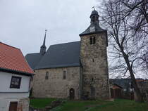 Rieder, evangelische Kirche Beatae Mariae Virginis, erbaut im 13. Jahrhundert (22.03.2024)