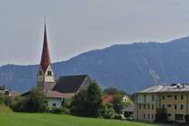 Die Kirche von Eben, nahe dem Achensee. 08.2024
