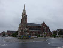 Nieppe, Pfarrkirche Saint Martin, erbaut ab 1920 (06.09.2024)