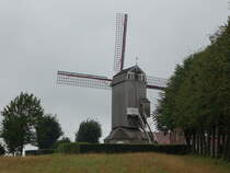 Boeschepe, Ondankmeulen, Hollnderwindmhle aus dem Jahr 1802 (06.09.2024)