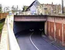 Freiburg, westliches Ausfahrtsportal des Sch�tzenallee-Tunnels, Feb.2022