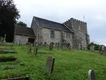 Bramber, Pfarrkirche St. Nicolas, erbaut im 11. Jahrhundert (07.09.2024)
