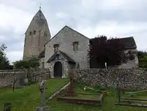 Sompting, Pfarrkirche St. Mary, erbaut im 10. Jahrhundert (07.09.2024)
