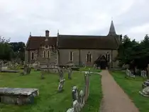 Easebourne, Pfarrkirche St. Mary, erbaut um 1100, Anbau eines paralleles Kirchenschiff im 13. Jahrhundert (07.09.2024)