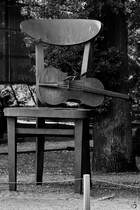 Eines von dreien bergroen Streichinstrumenten, welche in Anfang September 2024 in Kolberg (Kołobrzeg) entdeckt hatte.