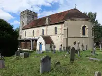 Goring-on-Thames, Pfarrkirche St. Thomas, erbaut um 1100, n�rdliches Seitenschiff 13. Jahrhundert (08.09.2024)