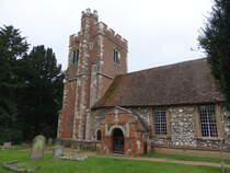 Dorney, Pfarrkirche St. James, erbaut im 12. Jahrhundert (09.09.2024)