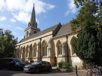 Oxford, Pfarrkirche St. Aldate, erbaut im 12. Jahrhundert, Kirchturm erbaut 1873, Seitenschiffe 14. Jahrhundert (09.09.2024)