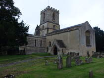 Stanton Harcourt, Pfarrkirche St. Michael in der Main Road, erbaut im 13. Jahrhundert (10.09.2024)