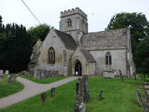 Minster Lovell, Pfarrkirche St. Kenelm, erbaut ab 1450 im Perpendicular-Gotik-Stil (10.09.2024)