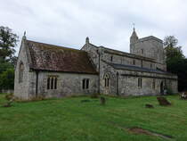 Oakley, Pfarrkirche St. Mary, erbaut im 12. Jahrhundert (10.09.2024)