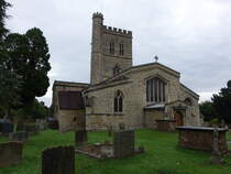 Long Crendon, Pfarrkirche St. Mary, erbaut im 13. Jahrhundert (10.09.2024)