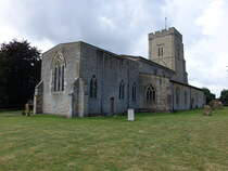 Whitchurch, Pfarrkirche St. John, erbaut im 13. Jahrhundert, Westturm 14. Jahrhundert (10.09.2024)