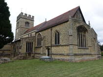 Winslow, Pfarrkirche St. Laurentius, erbaut im 14. Jahrhundert, restauriert von 1884 bis 1889 (10.09.2024)