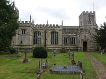 Hillesden, Pfarrkirche All Saints, erbaut ab 1493, restauriert von 1874 bis 1875 durch den Architekten George Gilbert Scott (10.09.2024)