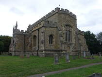 Marston Moretaine, Pfarrkirche St. Mary, erbaut im 15. Jahrhundert (10.09.2024)