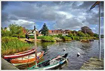 Der historische Fischerhafen von Holm, dem �ltesten Stadtteil von Schleswig an der Schlei. Anfang Oktober 2017.