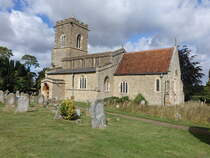 Carlton, Pfarrkirche St. Mary, erbaut im 14. Jahrhundert (11.09.2024)