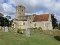 Carlton, Pfarrkirche St. Mary, erbaut im 14. Jahrhundert (11.09.2024)