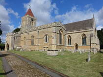 Turvey, Pfarrkirche All Saints, erbaut ab 980, erweitert im 15. Jahrhundert (11.09.2024)