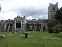 Luton, Pfarrkirche St. Mary, erbaut von 1121 bis 1137 von Robert, dem 1. Earl of Gloucester (11.09.2024)