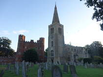 Buckden, Pfarrkirche St. Mary und Great Tower, Kirche erbaut von 1435 bis 1440 (11.09.2024)