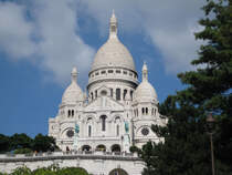 Die Basilika Sacr-Cur in Paris am 16.09.2008.
Diese rmisch-katholische Wallfahrtskirche auf dem Montmartre im 18. Arrondissement von Paris wurde zwischen 1875 und 1914 errichtet. 