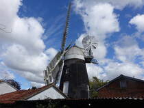 Bardwell, historische Windmhle, erbaut im 19. Jahrhundert (12.09.2024)