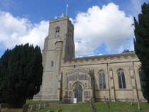 Bardwell, Pfarrkirche St. Peter und Paul, erbaut 1421 (12.09.2024)