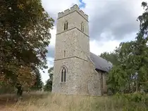 Flempton, Pfarrkirche St. Catherine, erbaut im 14. Jahrhundert (12.09.2024)