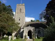 Caister-on-Sea, Pfarrkirche Holy Trinity, erbaut im 13. Jahrhundert (13.09.2024)