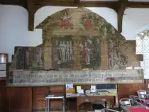 Wenhaston, Weltuntergangsgem�lde aus dem 16. Jahrhundert in der Pfarrkirche St. Peter (13.09.2024)