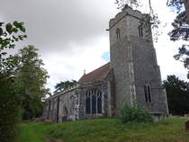 Sibton, Pfarrkirche St. Peter, erbaut im 15. Jahrhundert (13.09.2024)