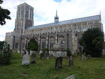 Southwold, Pfarrkirche St. Edmund, erbaut im 15. Jahrhundert (13.09.2024)