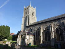 Reepham, Pfarrkirche St. Mary, erbaut im 14. Jahrhundert (14.09.2024)