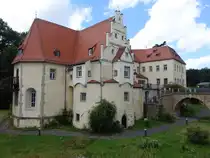 Wasserschlo� Schleinitz, sp�tgotischer Bau aus dem 15. Jahrhundert (13.07.2024)