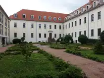 Schloss Wilsdruff, zweigeschossige Anlage mit Walmd�chern, erbaut im 17. Jahrhundert (13.07.2024)