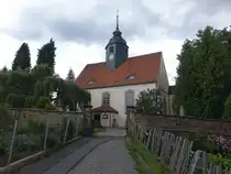 Dorfhain, evangelische Kirche, erbaut im 17. Jahrhundert (14.07.2024)