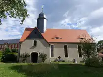 Obergruna, evangelische Kirche, erbaut 1687 (14.07.2024)