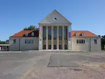 Festspielhaus Hellerau, erbaut 1911 im Stil der Reformarchitektur durch Heinrich Tessenow (15.07.2024)