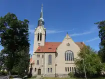 Dresden-Klotzsche, evangelische Christuskirche, erbaut von 1905 bis 1907 (15.07.2024)