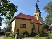 Weixdorf, Pastor Roller Kirche, Saalkirche aus dem 17. Jahrhundert (15.07.2024)