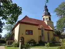 Weixdorf, Pastor Roller Kirche, Saalkirche aus dem 17. Jahrhundert (15.07.2024)