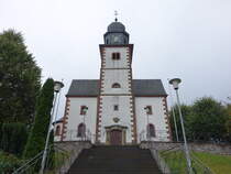 Wahlen, Pfarrkirche St. Helena, erbaut im 18. Jahrhundert (01.08.2024)