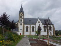 Marpingen, Pfarrkirche Maria Himmelfahrt, erbaut von 1902 bis 1903 von Wilhelm Hector (02.08.2024)
