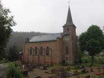 Hentern, Pfarrkirche St. Georg, erbaut von 1835 bis 1856 von Mathias Muweiler (04.08.2024)