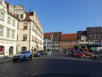 Naumburg, historische Geb�ude am Marktplatz (21.09.2024)