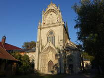 Schulpforte, Klosterkirche des Zisterzienserklosters Pforta, erbaut ab 1150, gotischer Umbau von 1251 bis 1320 (21.09.2024)